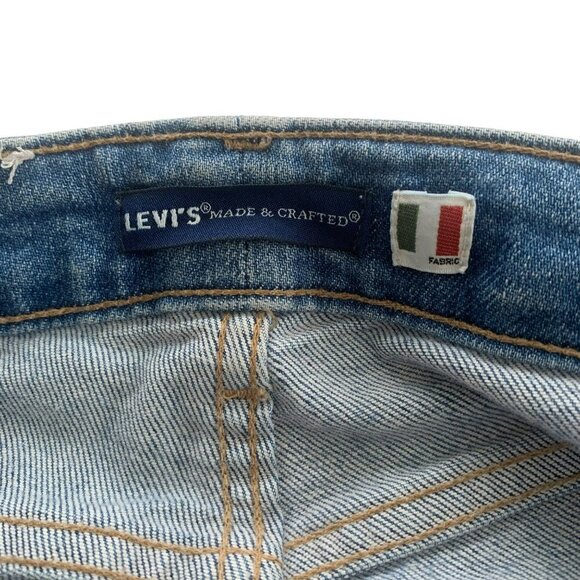 Levi's Selvedge Black Label Big E High Rise Skinny Jeans Pocket Detail - Picture 6 of 12